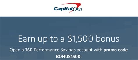 Capital One 360 Savings Deposit Promo ($300 to $1,500 Bonus).